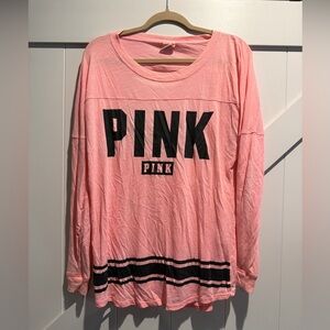 PINK Victoria's Secret Pink Top with Black Logo